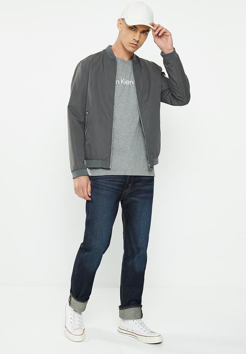 Calvin Klein - Core institutional logo slim tee - grey