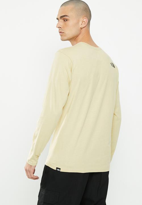 The North Face - Long sleeve fine tee - gravel 