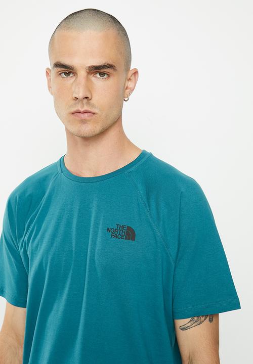The North Face - Short sleeve north faces tee - blue coral-gravel