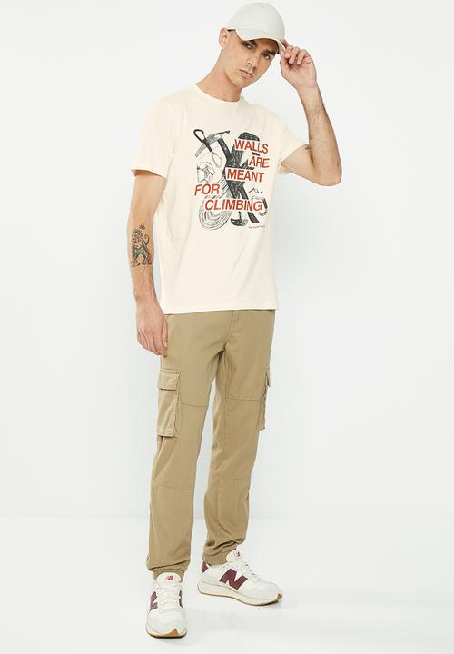 The North Face - Outdoor short sleeve graphic tee - gardenia white