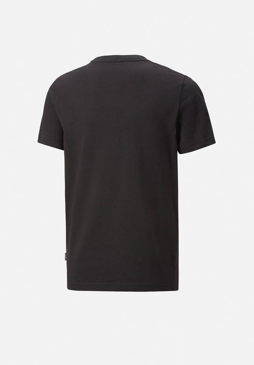 PUMA - Ess+ 2 col logo tee b - puma black/warm earth