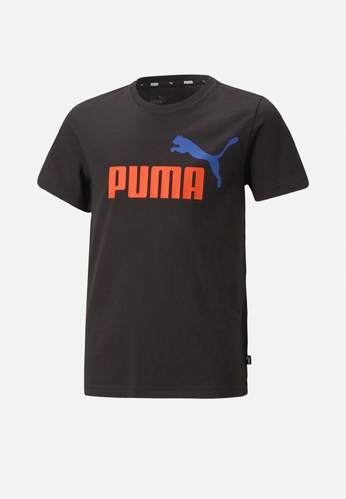PUMA - Ess+ 2 col logo tee b - puma black/warm earth