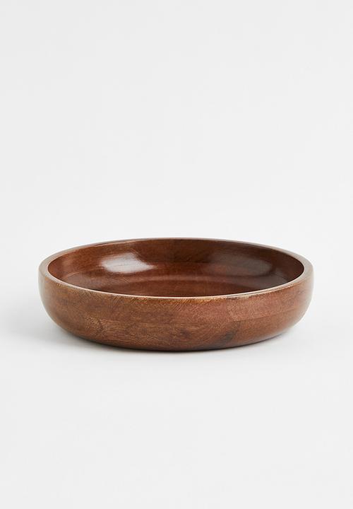 Mango wood serving bowl - brown/mango wood