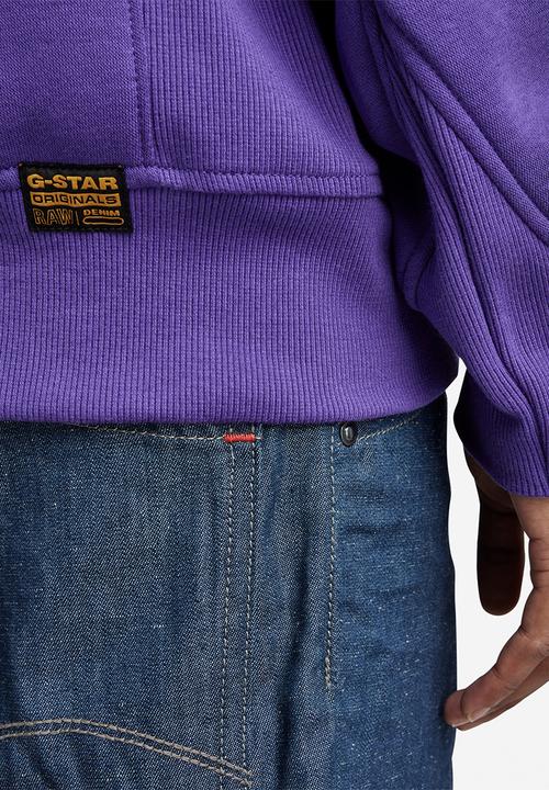 G-STAR - Premium core 2.0 hooded sweats - dk violet