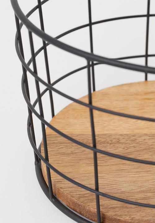 H&M - Metal storage basket - black