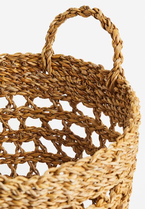 H&M - Braided seagrass basket - beige