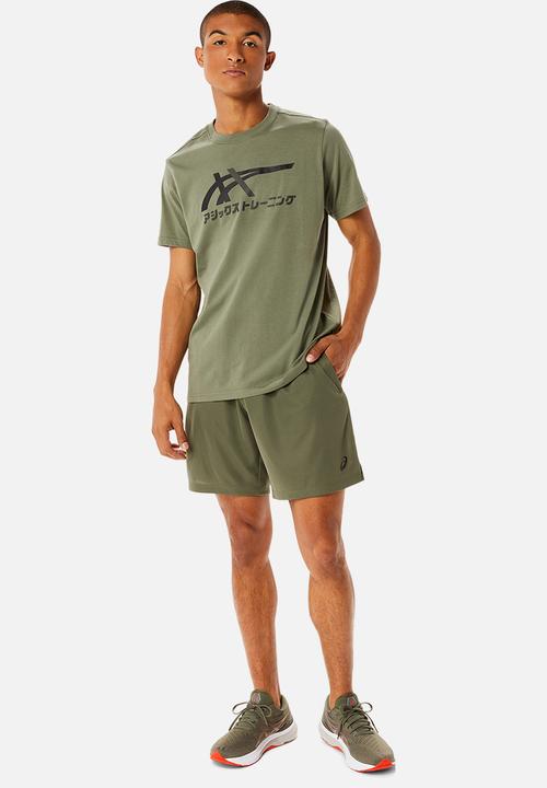ASICS - Tiger tee - lichen green/performance black