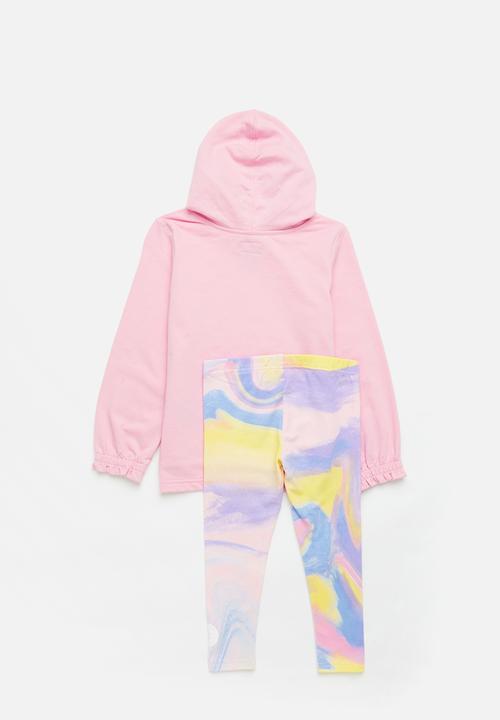 Converse - Cnvg ctp hoodie & legging set - lt arctic pink