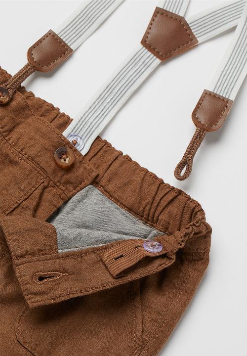 H&M - Dressy set - brown/white