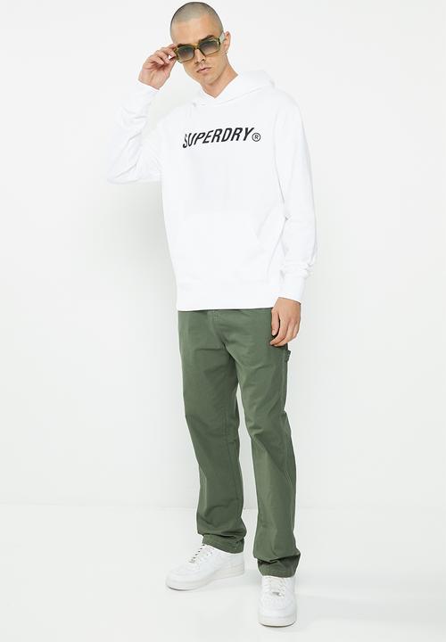 Superdry. - Code core sport hood - bright white