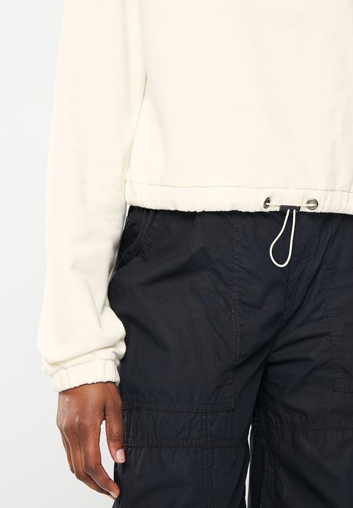 Vans - Wm left chest half zip fleece - marshmallow