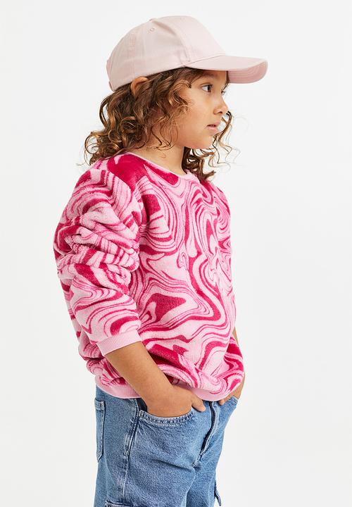 H&M - Fleece sweatshirt - pink/patterned