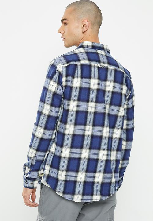 Superdry. - Vintage lumberjack shirt - rodrick check blue