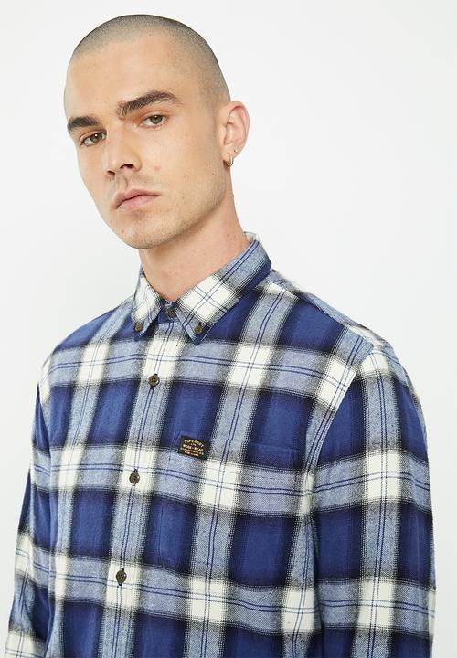 Superdry. - Vintage lumberjack shirt - rodrick check blue