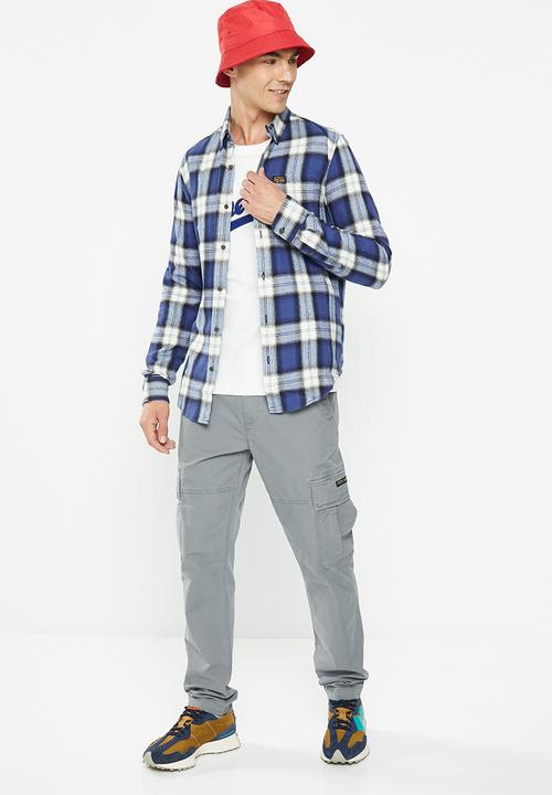 Superdry. - Vintage lumberjack shirt - rodrick check blue