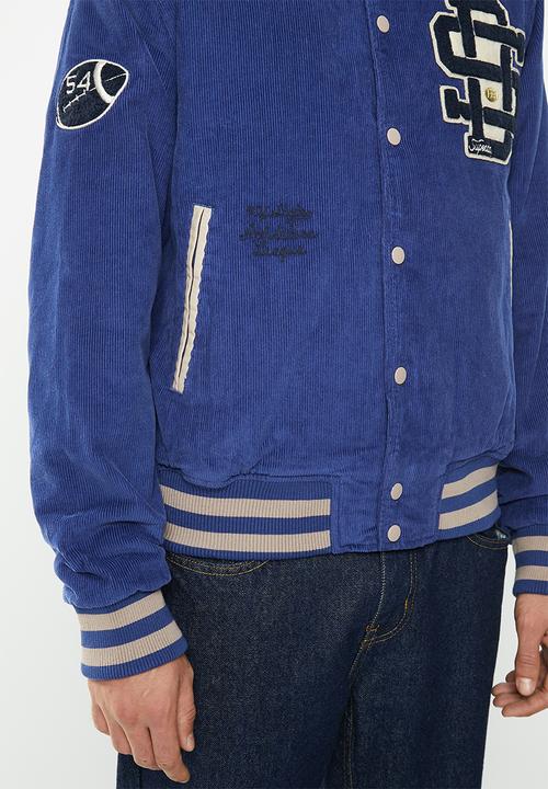 Superdry. - Vintage varsity cord bomber - twilight navy