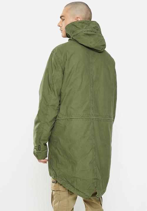Superdry. - Vintage military parka - platoon khaki