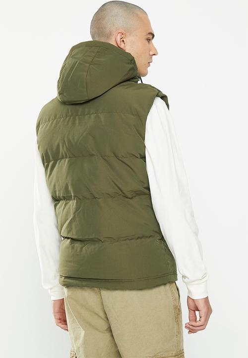 Superdry. - Hooded everest gilet - surplus goods olive