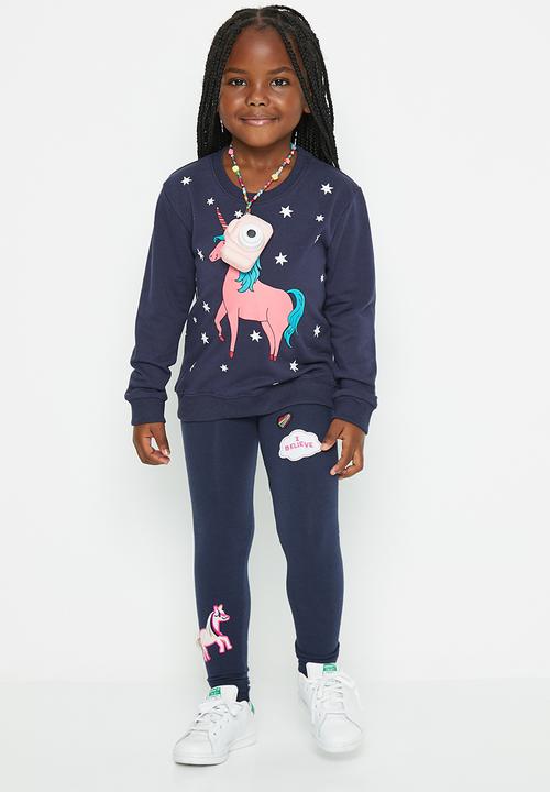 Pop Candy - Unicorn legging - navy