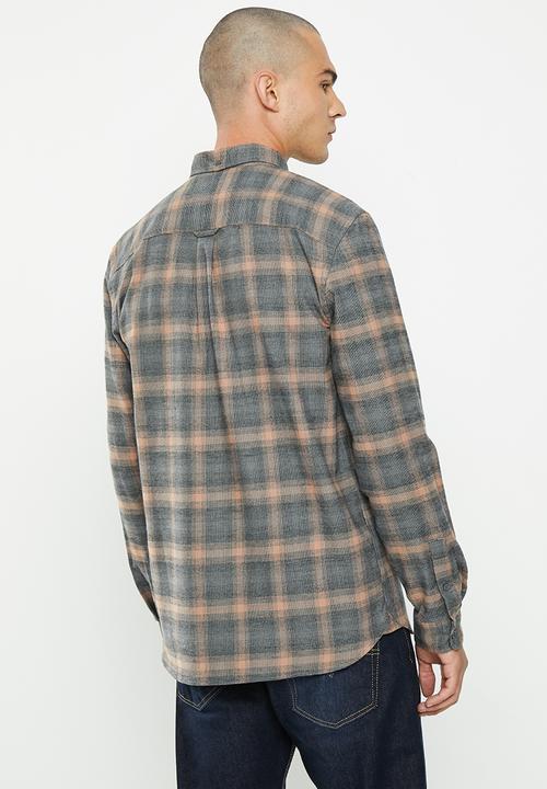 Lyle & Scott - Button down check shirt - jet black