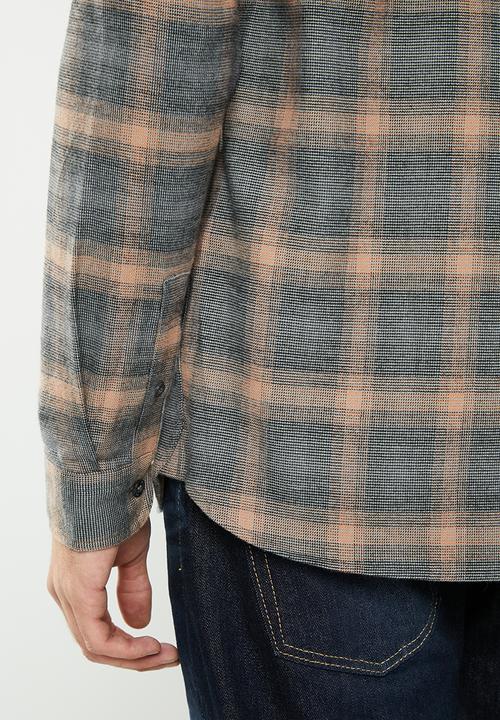 Lyle & Scott - Button down check shirt - jet black