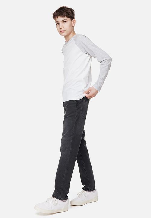 H&M - Comfort stretch slim fit jeans - dark grey
