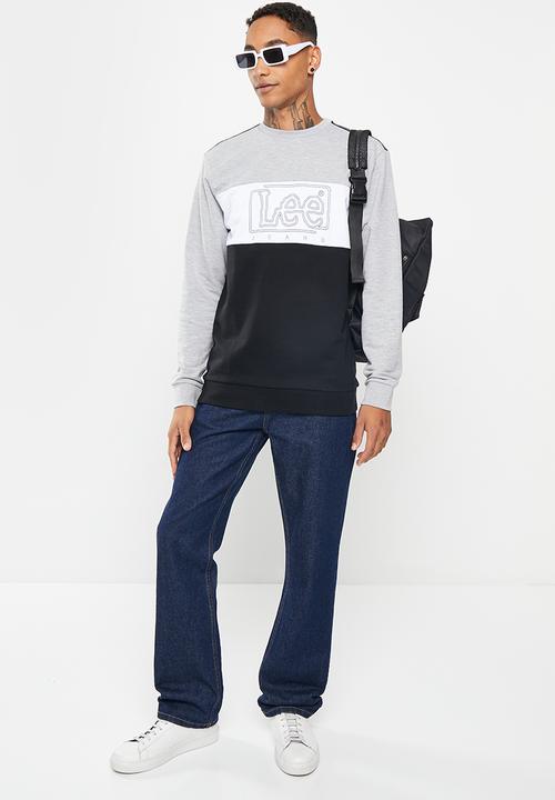 Lee  - Raised keyline sweat - grey melange
