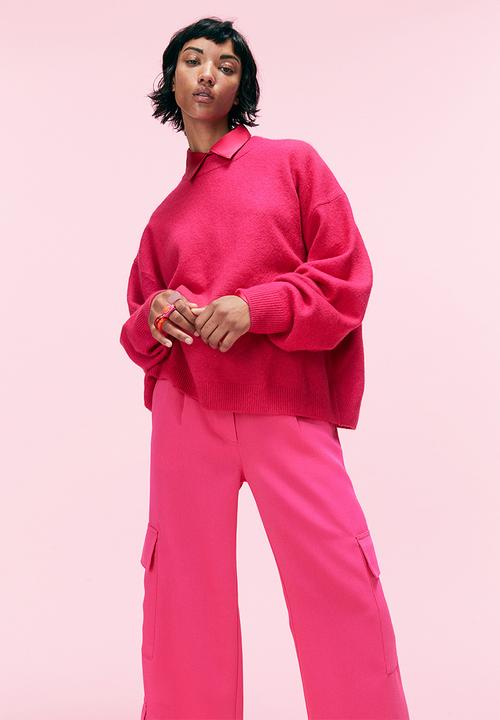 H&M - Knitted jumper - cerise