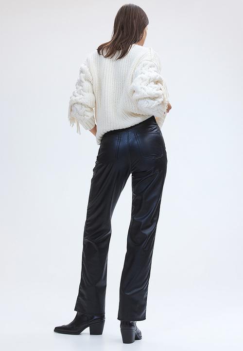 H&M - Straight trousers - black