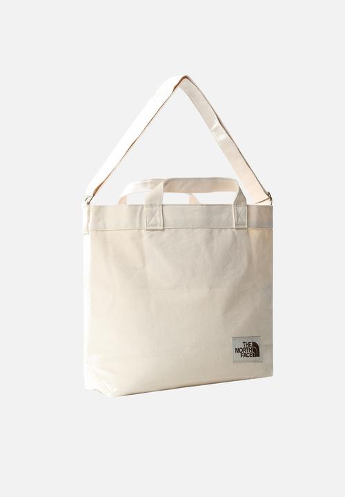 The North Face - Adjustable cotton tote - weimaraner brown large logo print (r17)