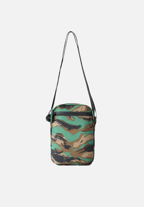 The North Face - Jester crossbody - deep grass green painted camo print - asphalt grey