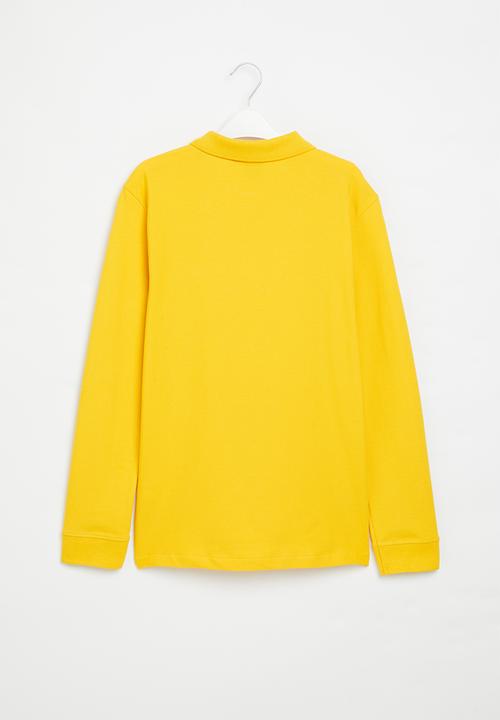 POLO - Boys robert long sleeve golfer - yellow