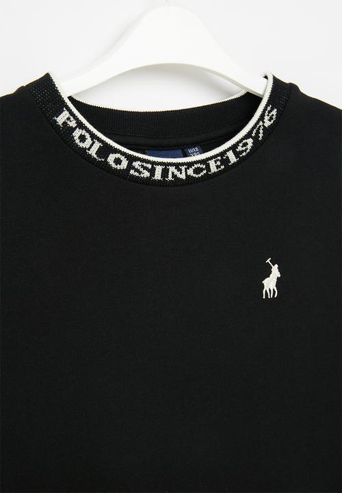 POLO - Girls hailey dropped shoulder sweater - black