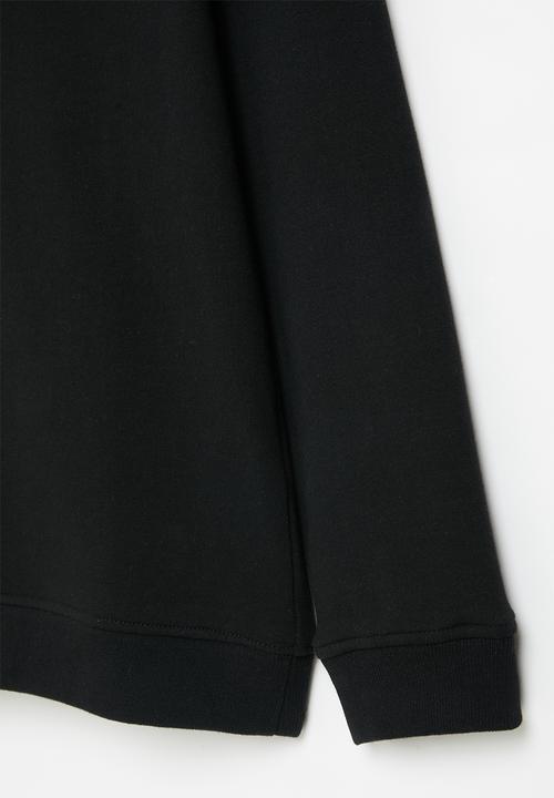 POLO - Girls hailey dropped shoulder sweater - black