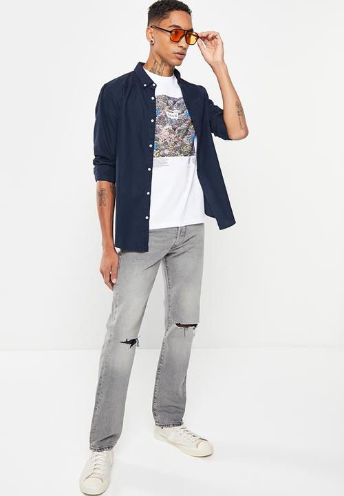 Levi’s® - Floral rocks grp tee - bright white 