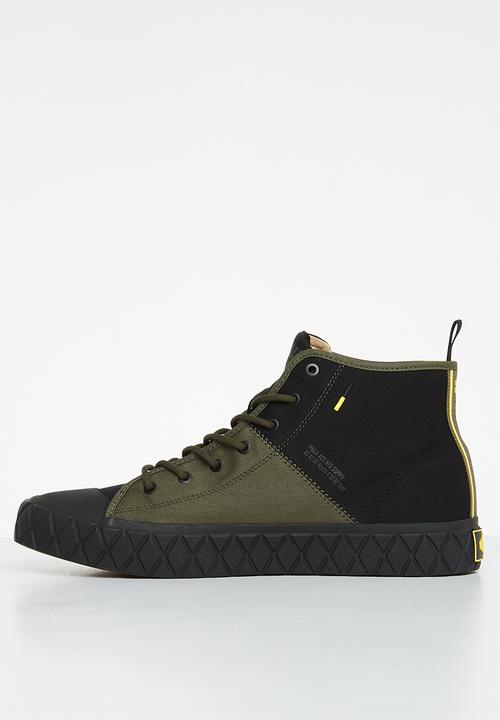 Palladium - Palla ace mid supply - black/olive night