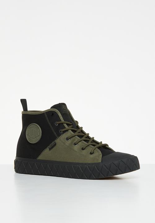 Palladium - Palla ace mid supply - black/olive night