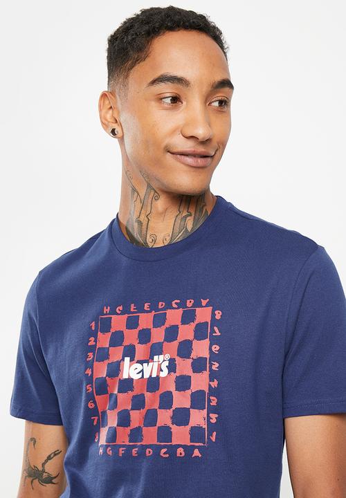 Levi’s® - Check branded grp tee - deep depth 