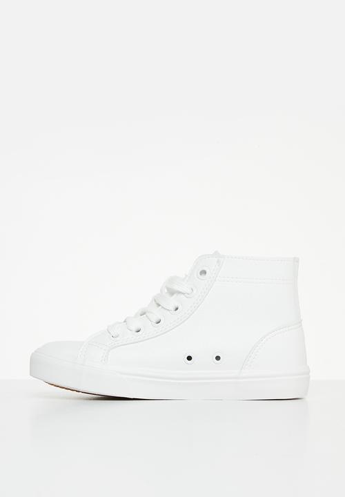 POLO - Kids classic high top sneaker - white