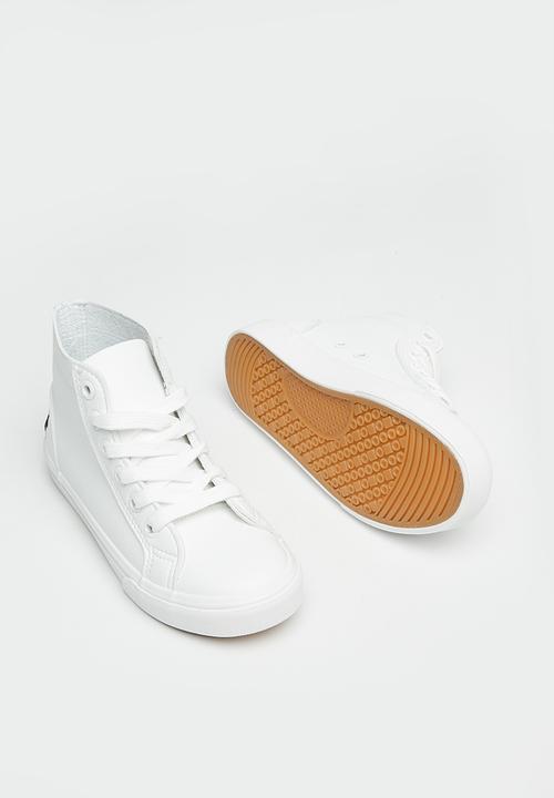 POLO - Kids classic high top sneaker - white