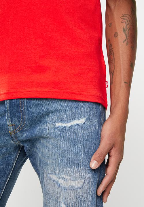 Levi’s® - Circle text grp tee - poppy red 