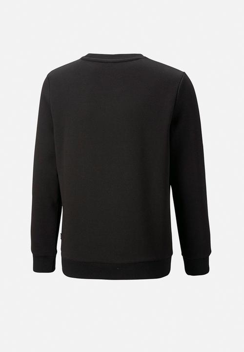 PUMA - Ess+ 2 col big logo crew  fl b - puma black-warm earth
