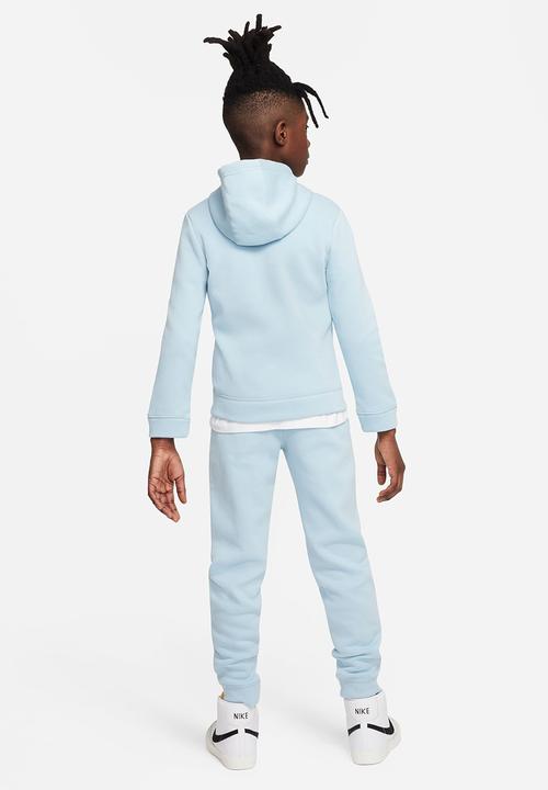 Nike - U nsw track suit core bf - ocean bliss/white