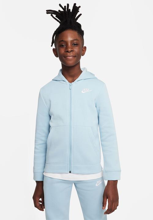Nike - U nsw track suit core bf - ocean bliss/white