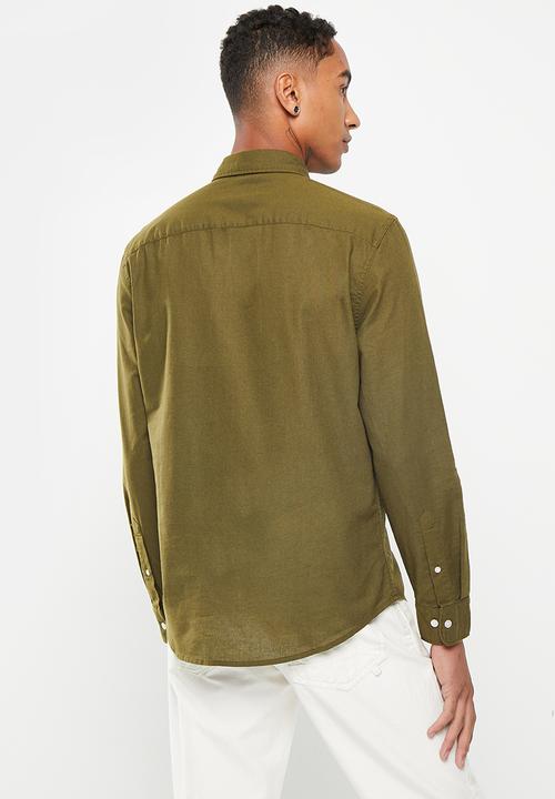 Levi’s® - Long sleeve 1 pocket shirt - dark olive 