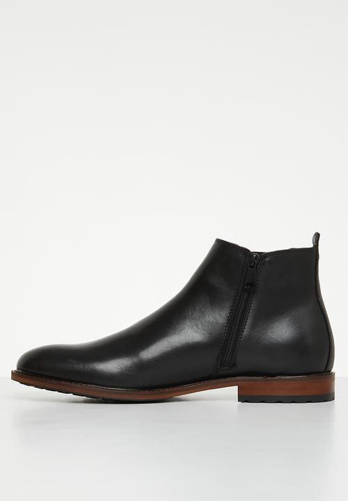 Steve Madden - Auston leather chelsea boot - black