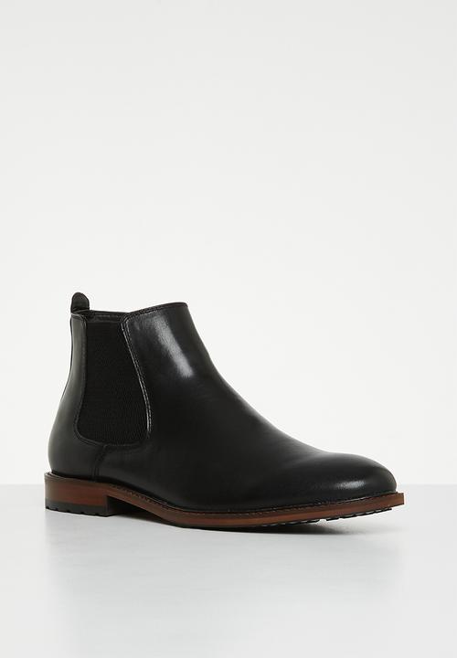 Steve Madden - Auston leather chelsea boot - black