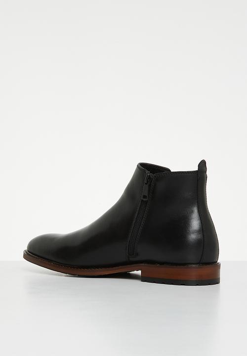 Steve Madden - Auston leather chelsea boot - black