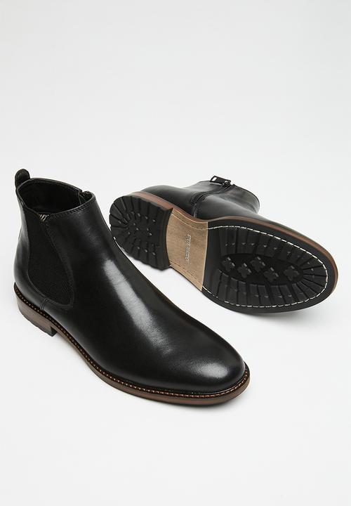 Steve Madden - Auston leather chelsea boot - black