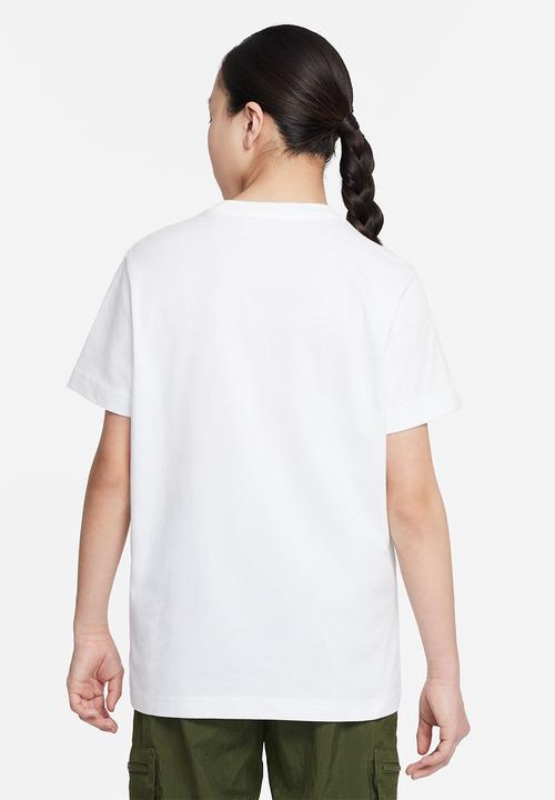 Nike - G nsw tee futura short sleeve boy - white & black